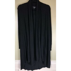 UU-3 Premise long duster open front cardigan BLACK size XS nwt